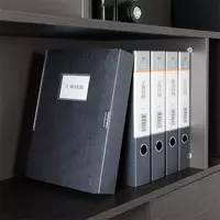  Deli plastik saqlash papkasi 320 x 240 x 55 mm  Velcro mahkamlagich  550 l (Art. - 5606bk) Qora OOO Smart Choice Kans