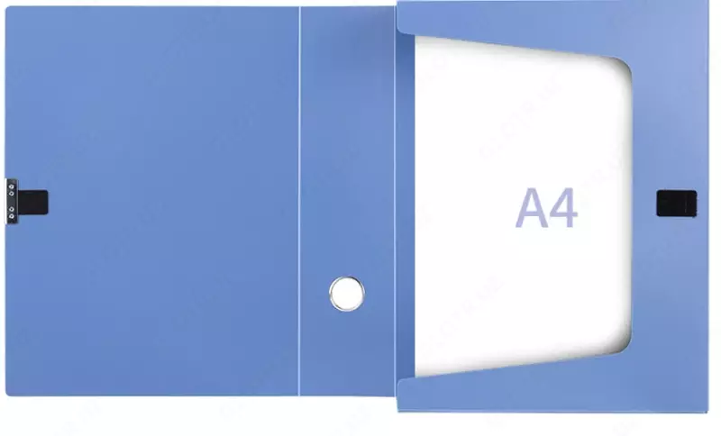  Пластиковая папка-накопитель Deli 320 х 240 х 75 мм  застежка-липучка  750 л (Арт.- 5684bl) Синяя - 