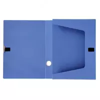  Deli plastik saqlash papkasi 320 x 240 x 76 mm  Velcro mahkamlagich  750 l (Art. - 5604bl) Moviy - 