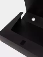  Deli plastik saqlash papkasi 320 x 240 x 76 mm  Velcro mahkamlagich  750 l (Art. - 5604bk) Qora - 