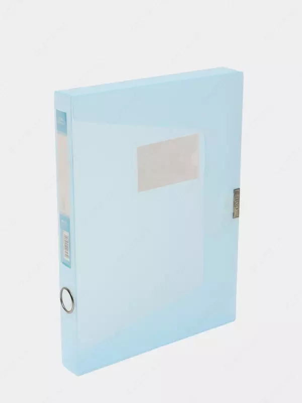 Plastik saqlash papkasi Deli 320 x 240 x 35 mm  Velcro mahkamlagich  350 l (Art. - 63210-bl) Moviy