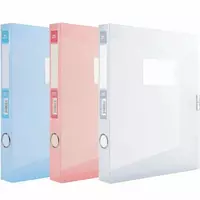  Plastik saqlash papkasi Deli 320 x 240 x 35 mm  Velcro mahkamlagich  350 l (Art. - 63210-bl) Moviy - 