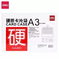 Plastik papka-qopqoq Deli 420 x 297 mm  A3  100 l. (5808-modda) Shaffof