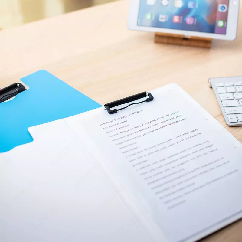  Plastik papka-tekis (yuqori qisqich) Deli Rio A4  600 mikron (Art. - 75002-EF) Col. turli xil Chakana savdo