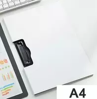 Пластиковая папка-планшет (боковой зажим) Deli  А4  600 мкм (Арт. - 5011-wt) Белая