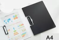 Пластиковая папка-планшет (боковой зажим) Deli  А4  600 мкм (Арт. - 5011-gr) Серая