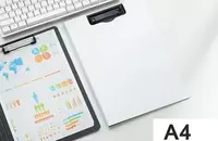  Пластиковая папка-планшет (верхний зажим) Deli  А4  600 мкм (Арт. - 5016-wt) Белая - 