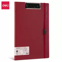 Yassi plastik papka (yuqori qisqich) Deli Nusign 180  A4  600 mikron (Art. - 180-NS-rd) Qizil