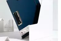  Пластиковая папка-планшет (верхний зажим) Deli Nusign 180  А4  600 мкм (Арт. - 180-NS-bl) Темно/синяя - 