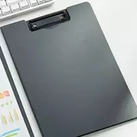 Пластиковая папка-планшет (верхний зажим) Deli  А4  600 мкм (Арт. - 5016-gr) Серая