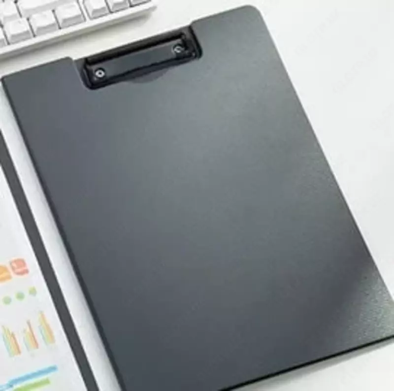 Пластиковая папка-планшет (верхний зажим) Deli  А4  600 мкм (Арт. - 5016-gr) Серая