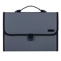 Пластиковая папка-портфель для документов Deli Extend  12 отд.  330 х 260 х 40 мм  заст. замок (Арт.- 5577) Ассортимент