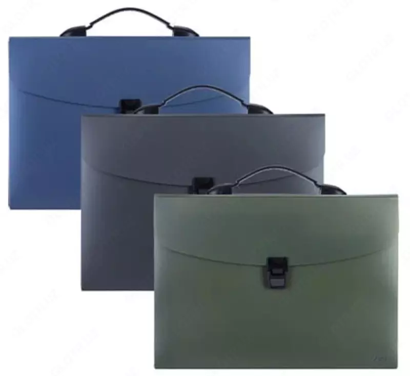 Plastik hujjat papkasi Deli Extend  12 bolim  330 x 260 x 40 mm  himoyalangan. qulf (Art. - 5557) Assortiment