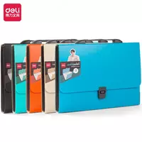 Deli plastik hujjat papkasi  7 ta bolim  315 x 225 x 30 mm  fermuarli. qulf (Art. - 5880) Assortiment