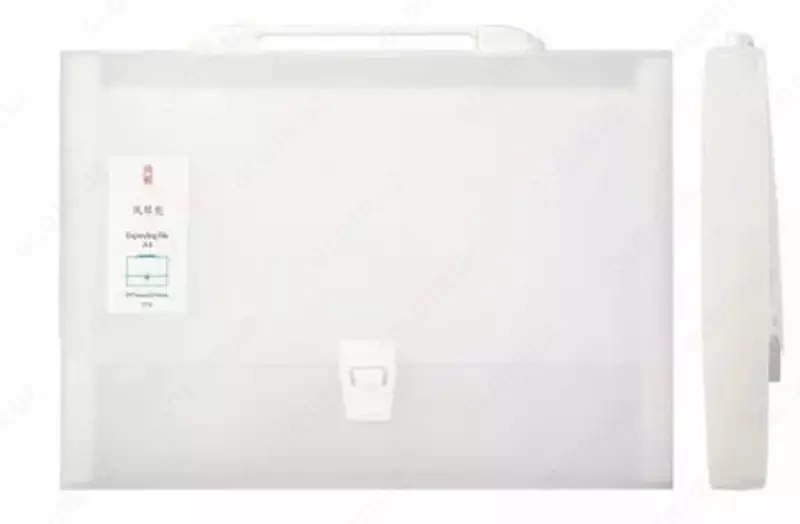  Deli plastik hujjat papkasi  7 ta bolim  315 x 225 x 30 mm  fermuarli. qulf (Art. - 5880) Assortiment - 