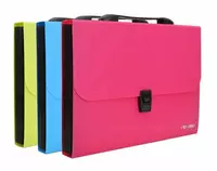 Пластиковая папка-портфель для документов Deli Rio  13 отд.  330 х 260 х 40 мм  заст. замок (Арт.- 40302-EB) Ассортимент