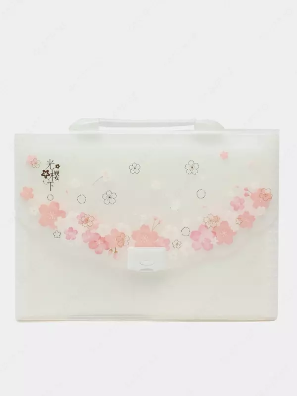 Пластиковая папка-портфолио Deli 13 отд.  330 х 245 х 30 мм  заст. замок (Арт.- 72543) Белая