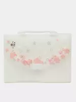 Пластиковая папка-портфолио Deli 13 отд.  330 х 245 х 30 мм  заст. замок (Арт.- 72543) Белая