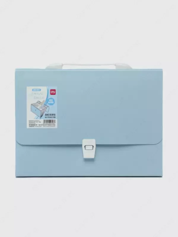 Пластиковая папка-портфолио Deli  13 отд.  330 х 260 х 40 мм  заст. замок (Арт.- 72566) Ассортимент