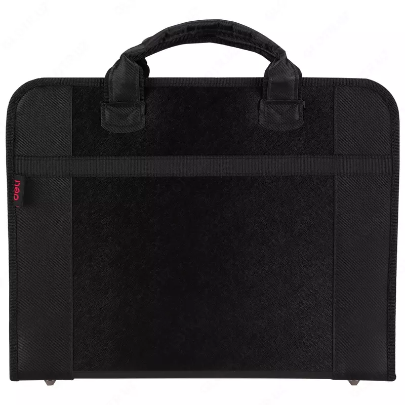 Пластиковая папка - портфель Deli  2 ручки  1 отд.  370 х 280 х 70 мм  заст. молния (Арт. - 5865) Ассортимент