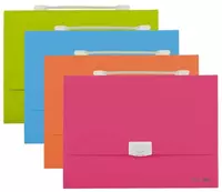 Plastik hujjat papkasi Deli Rio  7 bolim  330 x 235 x 50 mm  toldirilgan. qulf (Art. - 38125) Assortiment