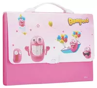   Пластиковая папка-портфолио Deli Bumpees  7 отд.  330 х 260 х 40 мм  заст. замок (Арт.- 60102-EZ) Ассортимент
