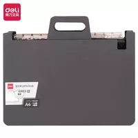 Deli Ixuni P62 hujjatlari uchun plastik papka-tovoq  13 bolim  350 x 270 mm (Art.- 62-P-dgr) Toq/kulrang