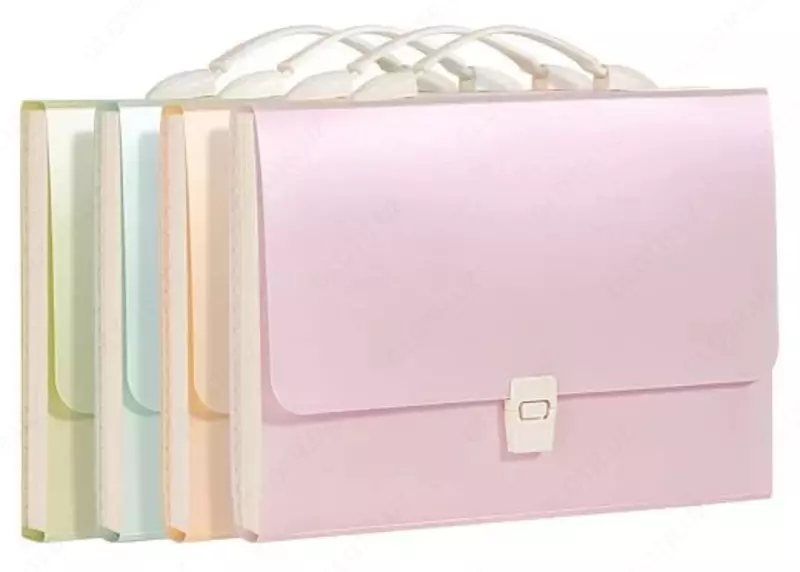 Plastik hujjat papkasi Deli PM306  13 bolim  330 x 235 x 30 mm  mahkamlangan. qulf (m.- 306-PM) Assortiment