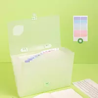  Plastik hujjat papkasi Deli PM306  13 bolim  330 x 235 x 30 mm  mahkamlangan. qulf (m.- 306-PM) Assortiment - 