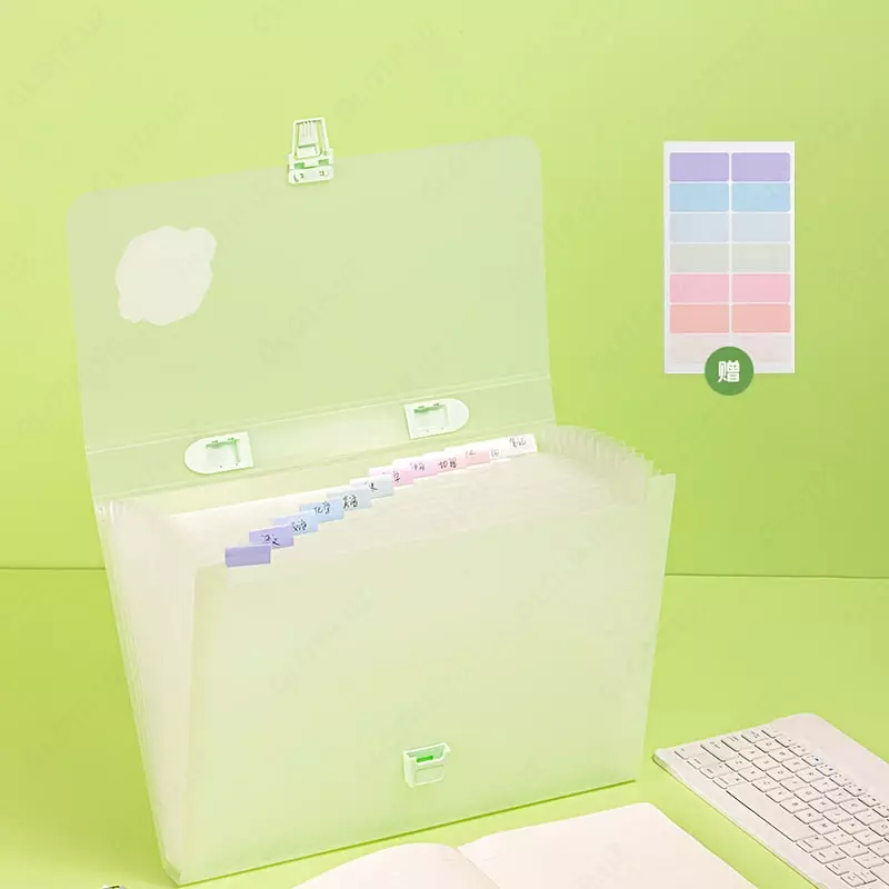  Plastik hujjat papkasi Deli PM306  13 bolim  330 x 235 x 30 mm  mahkamlangan. qulf (m.- 306-PM) Assortiment - 