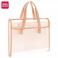 Hujjatlar uchun plastik portfel papkasi Deli PM308  7 bolim  330 x 235 x 50 mm (Art. - 308-PM-rd) Toq/Bej