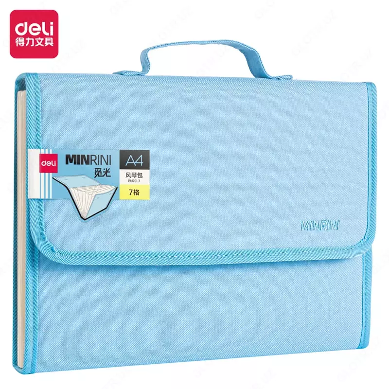 Папка-портфолио для документов Deli MinRini PM701  7 отд.  330 х 235 х 50 мм (Арт.- 701-7-PM) Ассортимент