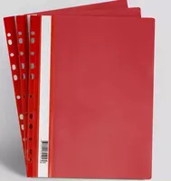  Папка-скоросшиватель с перфорацией Стамм А4  160 мкм  310 х 240 мм (Арт. - ММ-32257) Красная - 