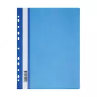 Папка-скоросшиватель с перфорацией Стамм А4  160 мкм  310 х 240 мм (Арт. - ММ-32255) Синяя