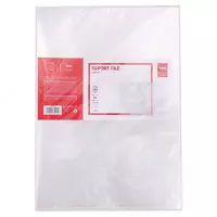 Пластиковая папка-уголок Deli Start  330 х 260 мм  А4  уп. 24 шт. (Арт.- 00112-EF) Прозрачная