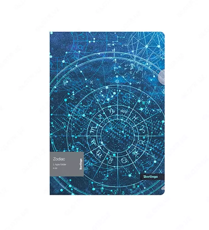 Пластиковая папка-уголок Berlingo Zodiac  210 х 297 мм  А4  200 мкм (Арт.- LFG_A4975) Цветная