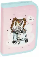 Школьный пенал для девочек ArtSpace Friends  1 отд  190 х 130 мм  текстиль (Арт. - ПТ1_42340)