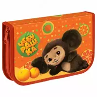 Универсальный детский пенал Мульти-Пульти Чебурашка  1+2 доп. отд  210 х 130 мм  текстиль (Арт. - ЧБТ_53176)