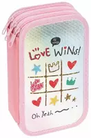 Школьный пенал для девочек ArtSpace Love wins  3 отд  190 х 110 мм  ламинир. картон (Арт. - ПК3_42381)