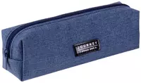 Школьный пенал-футляр Deli Journey  1 отд  200 х 80 х 55 мм  полиэстер (Арт. - 66683-bl) Синий джинс