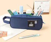   Школьный пенал Deli Jugoht  1 отд  215 х 85 х 45 мм  полиэстер  ручка (Арт. - 66820) Цв. ассорти