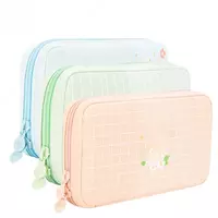 Школьный пенал для канцтоваров Deli 1 отд  200 х 80 х 55 мм  текстиль (Арт. - 66921) Ассортимент