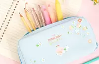   Школьный пенал для канцтоваров Deli 1 отд  200 х 80 х 55 мм  текстиль (Арт. - 66921) Ассортимент