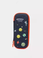   Школьный пенал - футляр Deli Spaceship  2 + 1 доп. отд  236 х 96 х 43 мм  EVA мат. (Арт. - 67093) Цв. ассорти