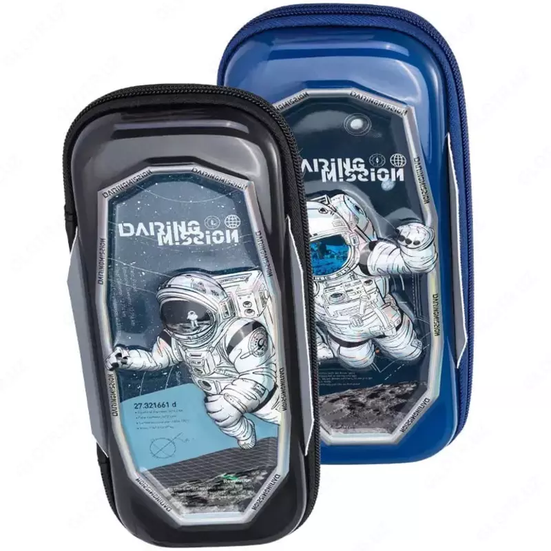 Школьный пенал - футляр Deli Multibrand  2 + 1 доп. отд  236 х 96 х 43 мм  EVA мат. (Арт. - 67115) Цв. ассорти