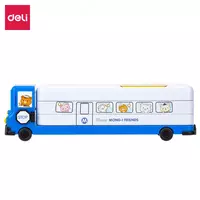 Металлический трехуровневый пенал Deli Marine  3 отд  (Арт.- 70855)