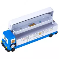  Металлический трехуровневый пенал Deli Marine  3 отд  (Арт.- 70855) - 