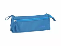  Школьный пенал Deli Genius  2 отд  210 х 85 х 45 мм  полиэстер  заст. молния (Арт. - 86402EZ) Цв. ассорти - 