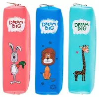 Школьный пенал Deli Dream Big  1 отд  190 х 50 х 50 мм  полиуретан (Арт. - 900-EH) Цв. ассорти