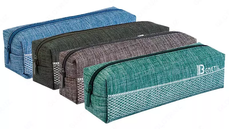 Школьный пенал Deli ВеNеTil  1 отд  220 х 65 х 70 мм  текстиль (Арт. - 930-EH) Ассортимент